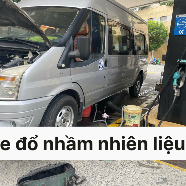 Cứu hộ &ocirc; t&ocirc; đổ nhầm nhi&ecirc;n liệu