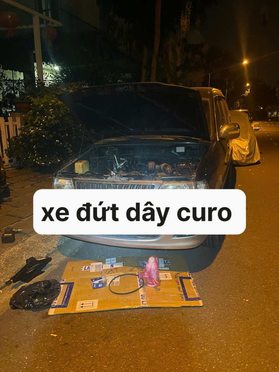xe đứt dây curoa